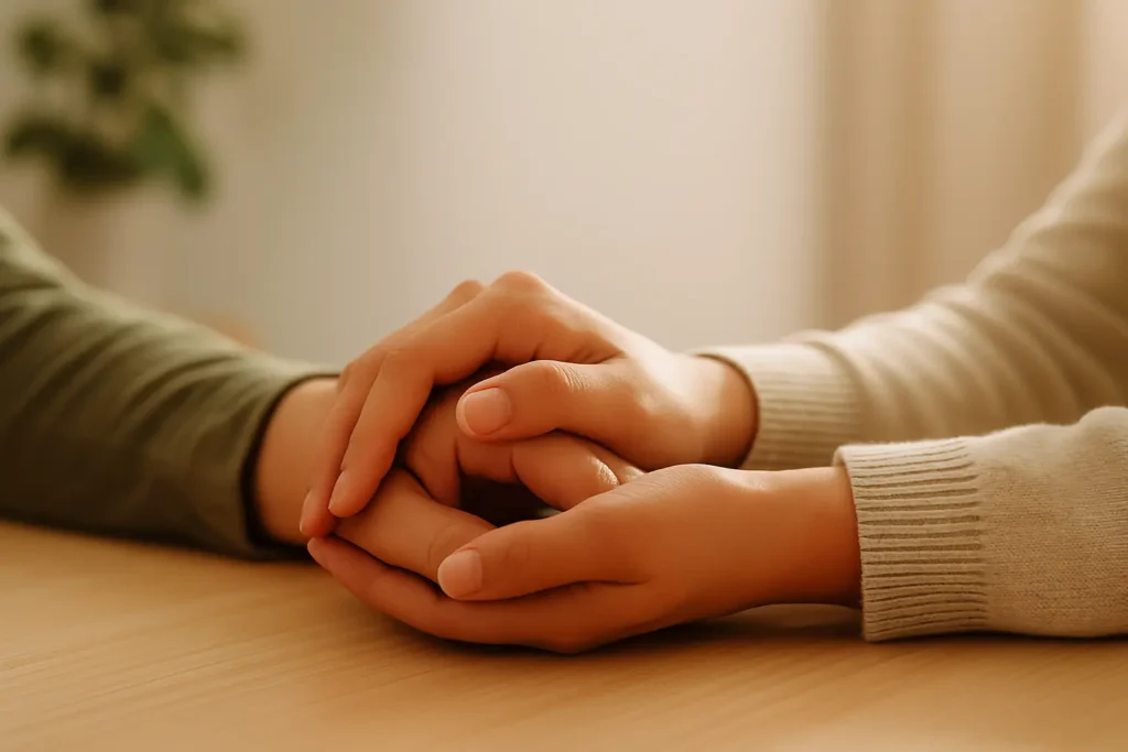 deux main qui se tienne