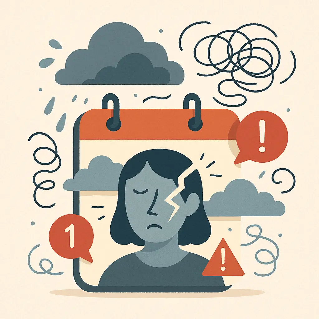 Impact de l’anxiété borderline sur le quotidien : surcharge mentale, notifications constantes, désorganisation émotionnelle
