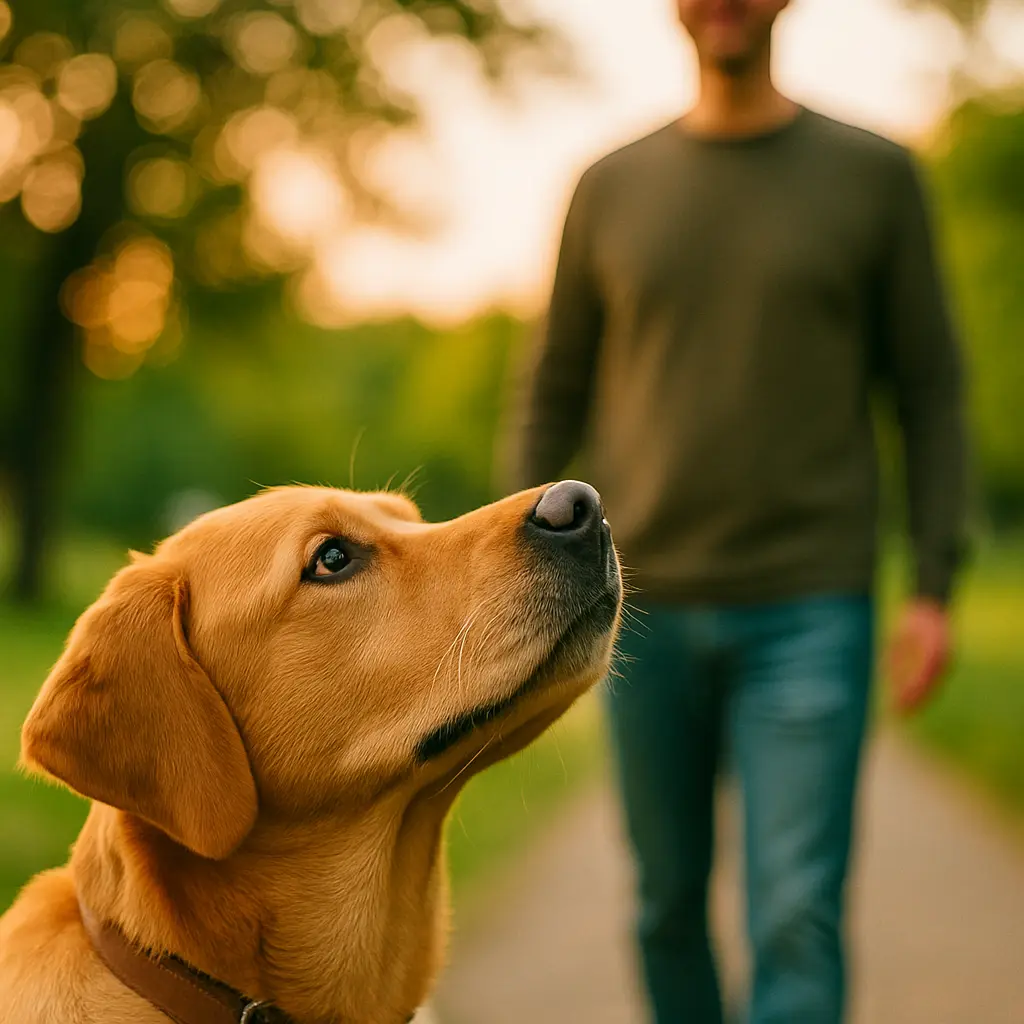 chien avec son maitre