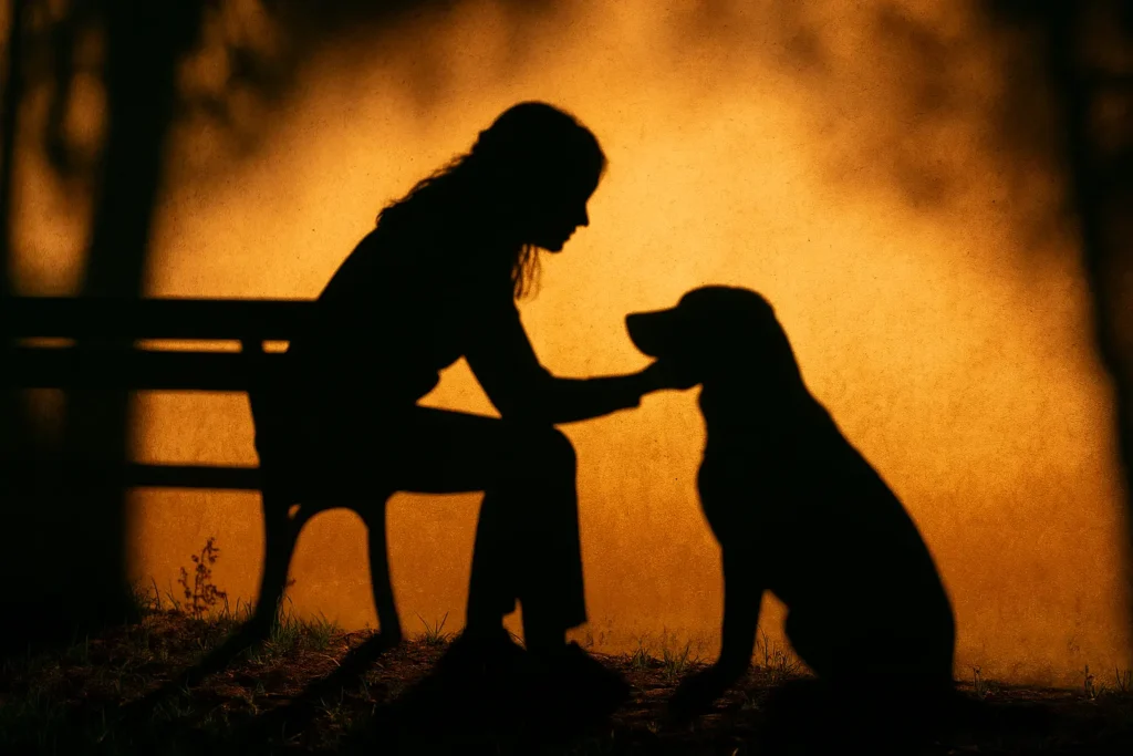 ombre représentant Clara et Milo