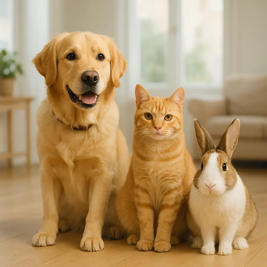 un chien un chat un lapin