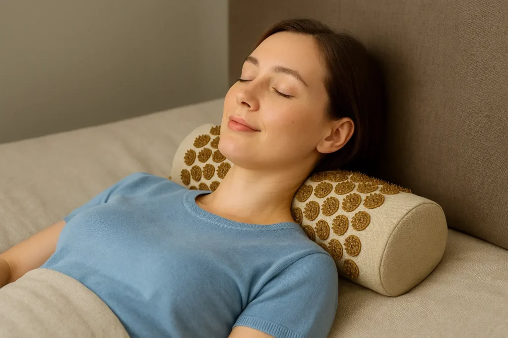 Coussin d’Acupression Calm Elephant – Chaleur et Détente