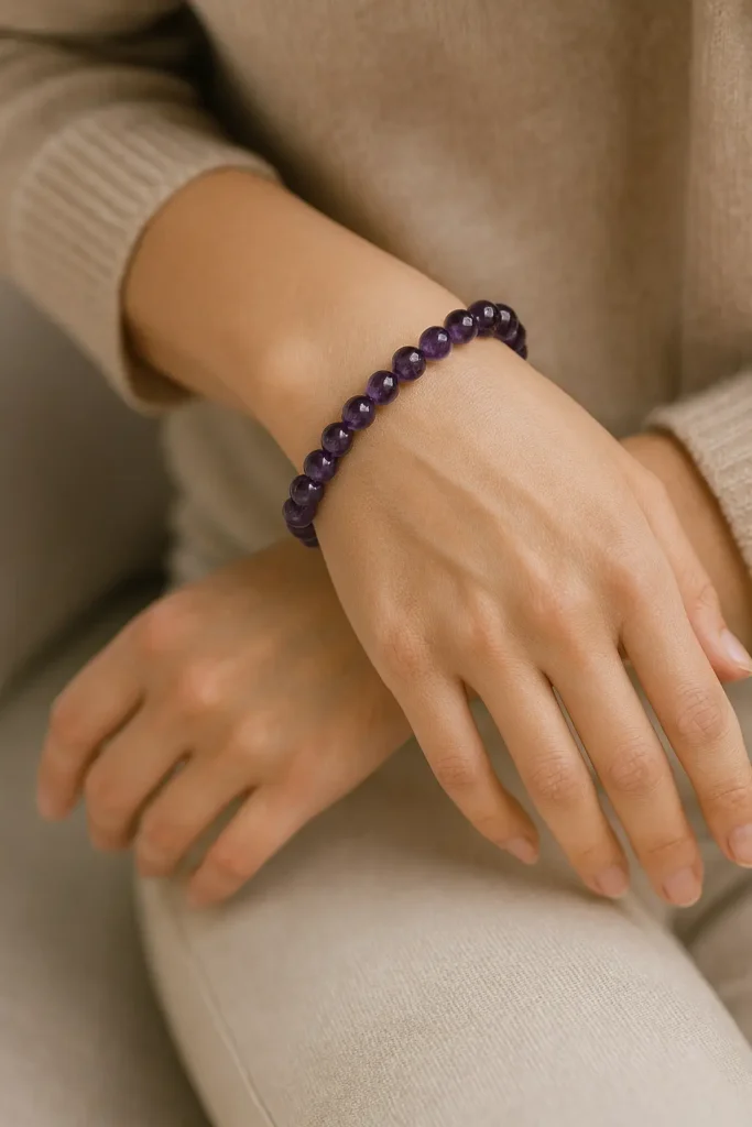 Bracelet en Améthyste – Équilibre Émotionnel et Sérénité