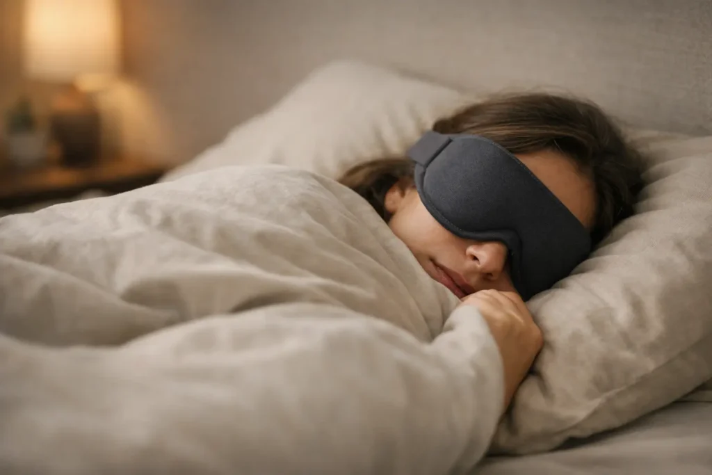 Masque de nuit ergonomique – Confort et coupure visuelle