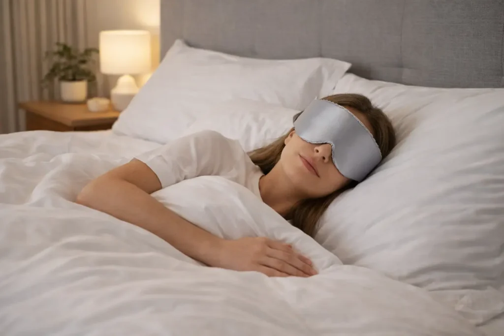 Masque de sommeil en soie – Une bulle de calme