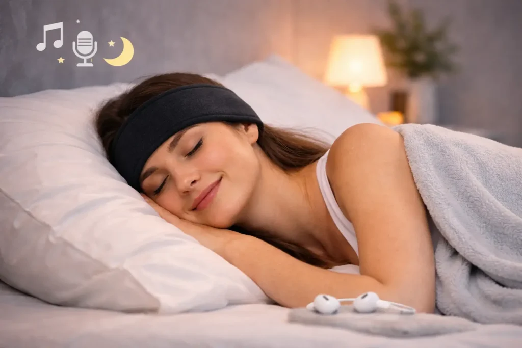 Bandeau écouteur pour dormir confortablement