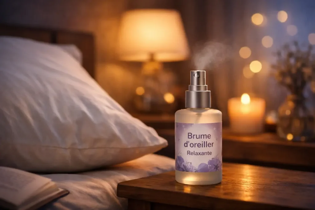 Brume d’oreiller relaxante : créer un rituel du coucher