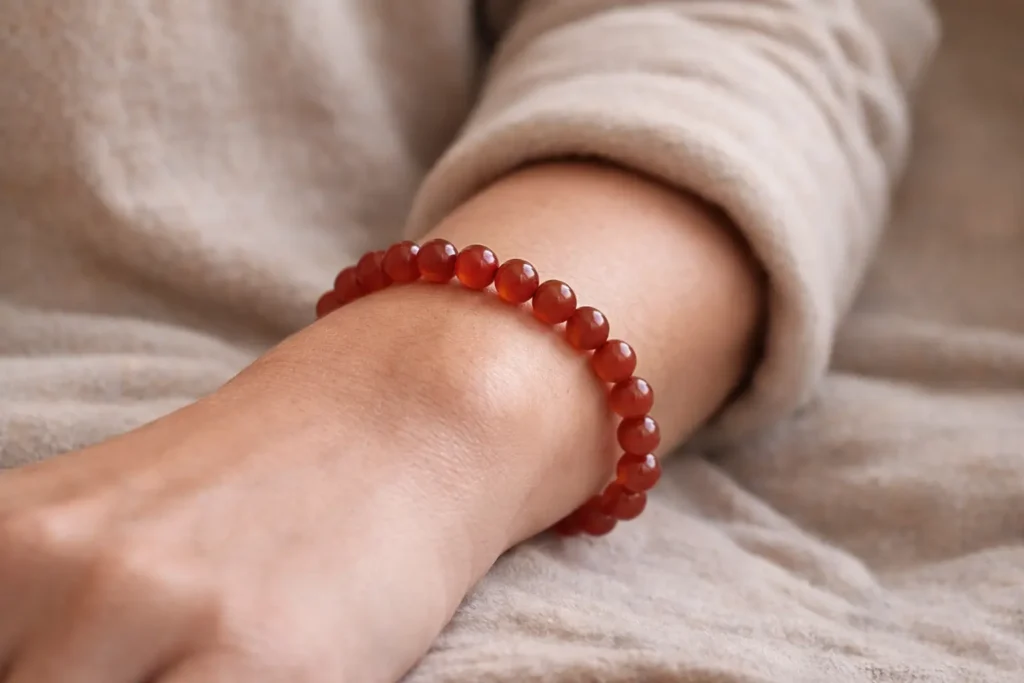 Bracelet en cornaline – Vitalité et confiance intérieure