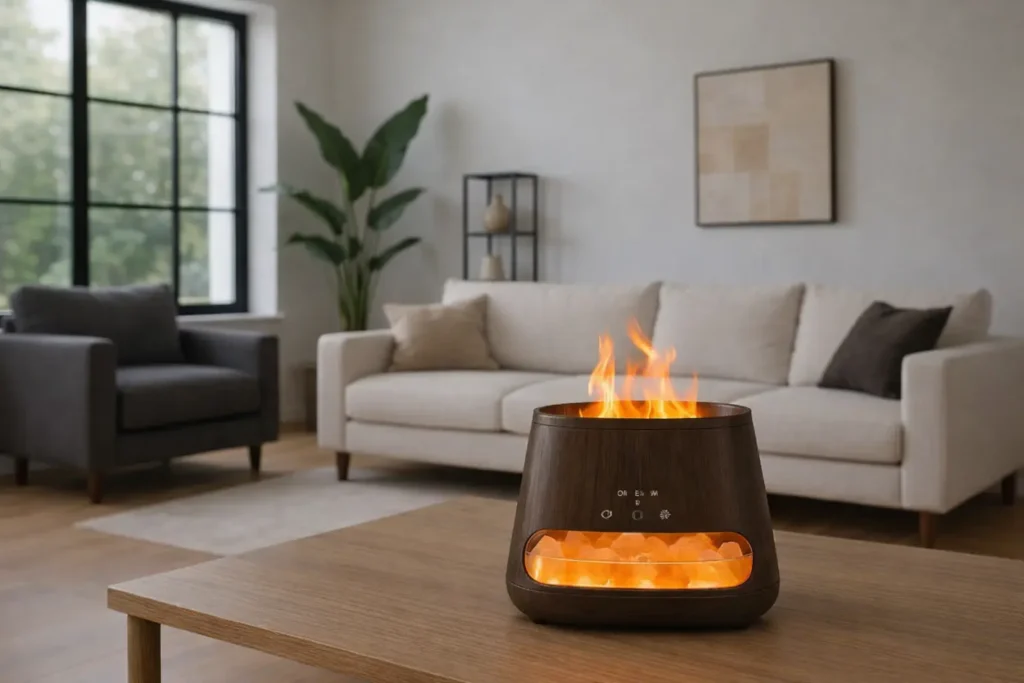Diffuseur Flamme & Sel d’Himalaya : Apaisement et Ambiance