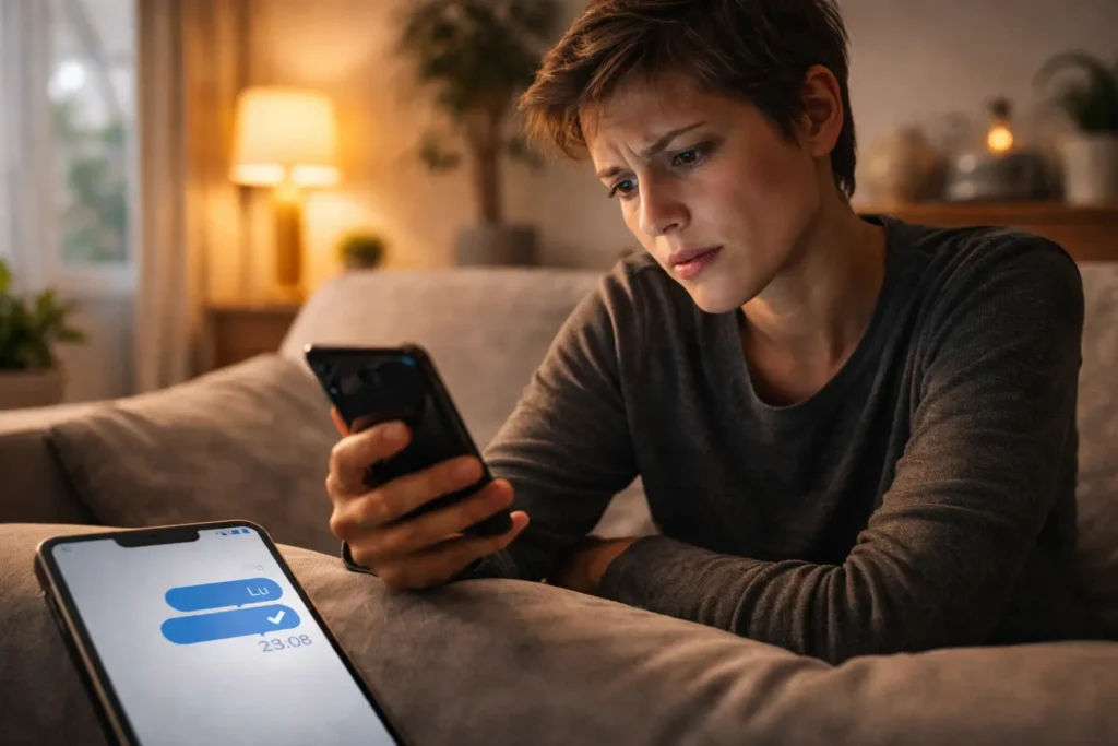 Message lu mais pas de réponse (borderline) : que faire ?