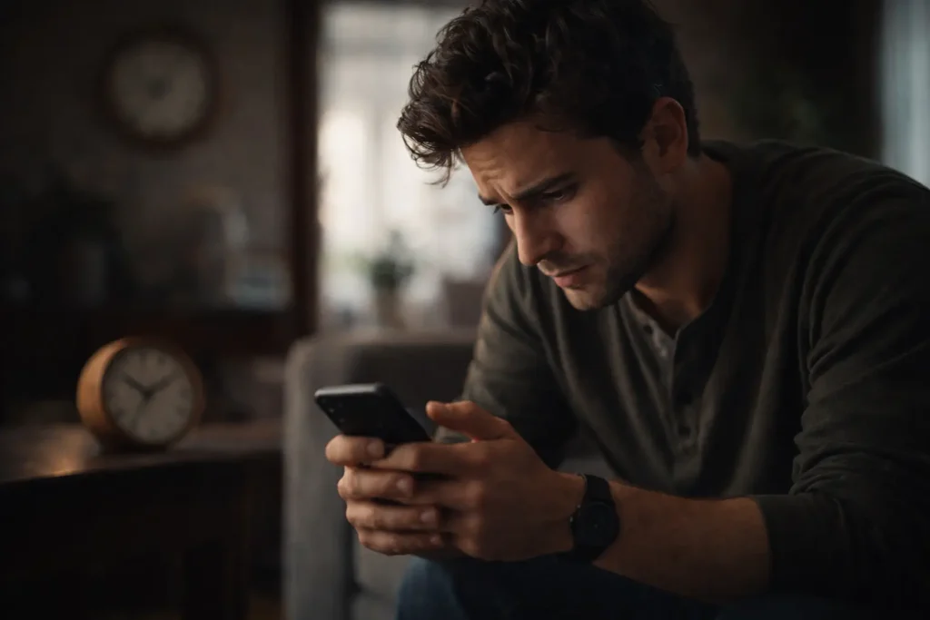 attente message silence borderline durée incertitude