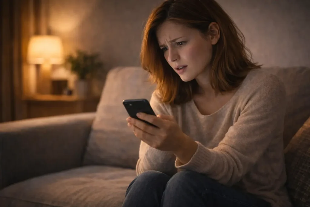 après moment positif silence message attente incompréhension relation