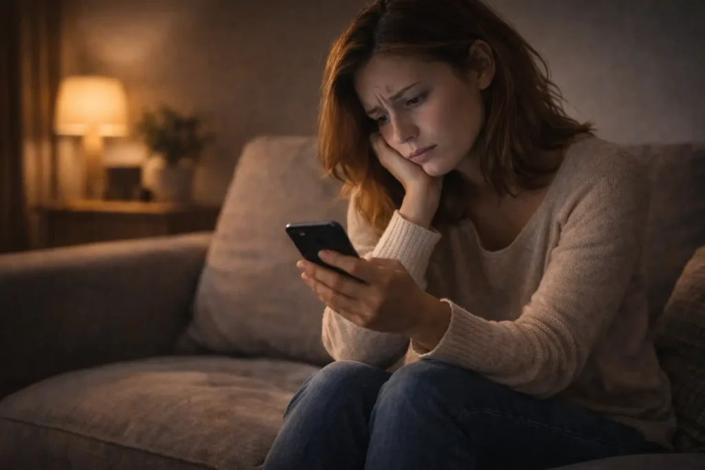 angoisse attendre réponse silence relation borderline stress émotionnel