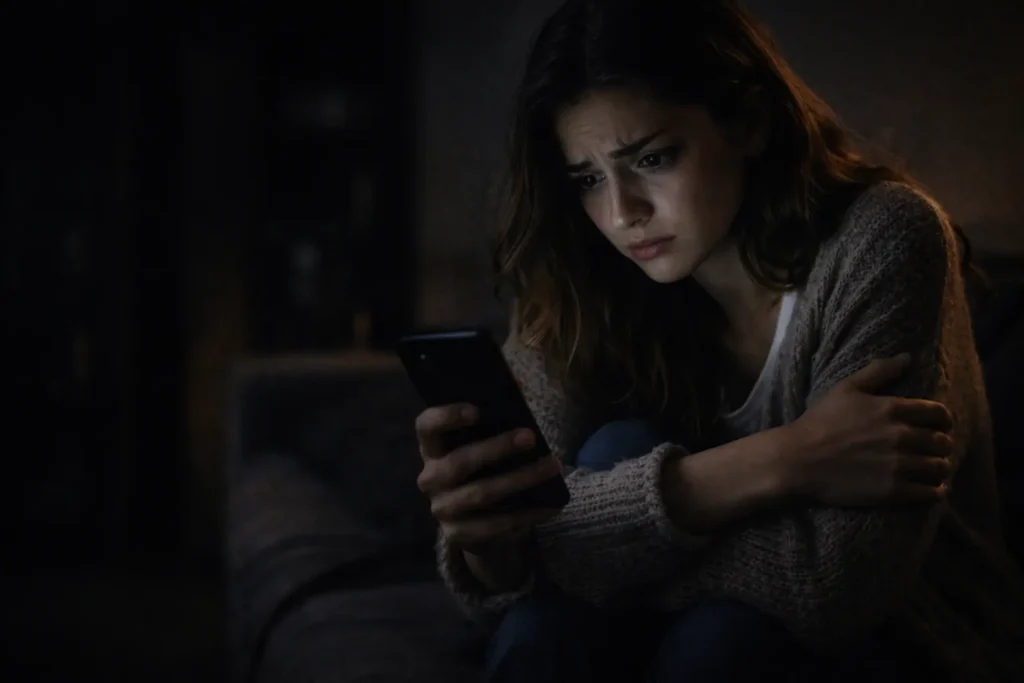 angoisse envoyer plusieurs messages silence relation borderline stress émotionnel