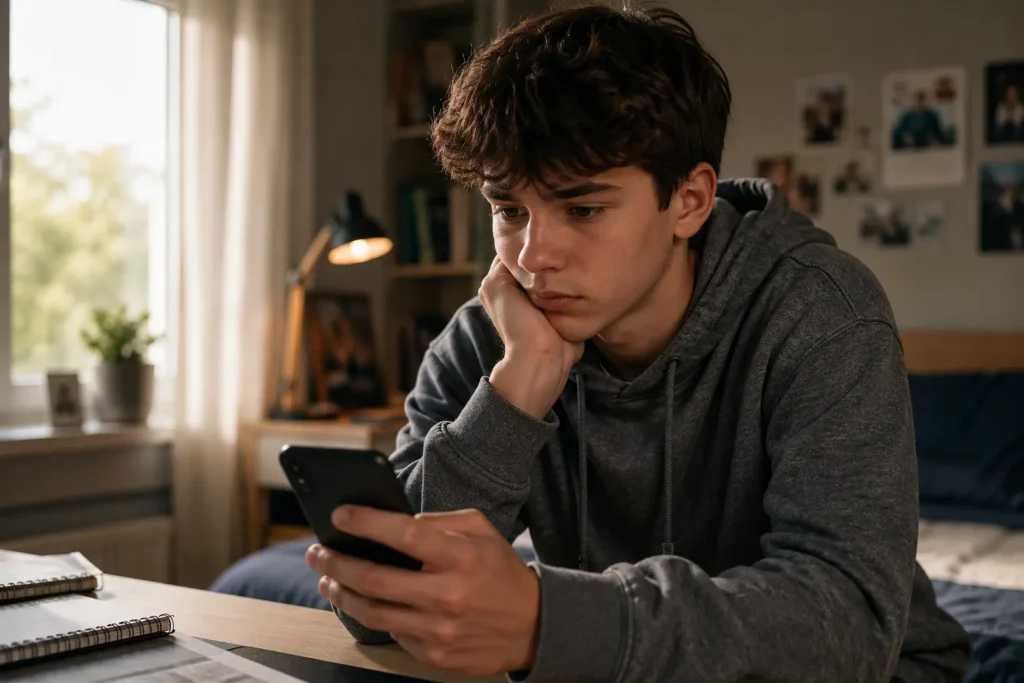 adolescent peur rejet relation